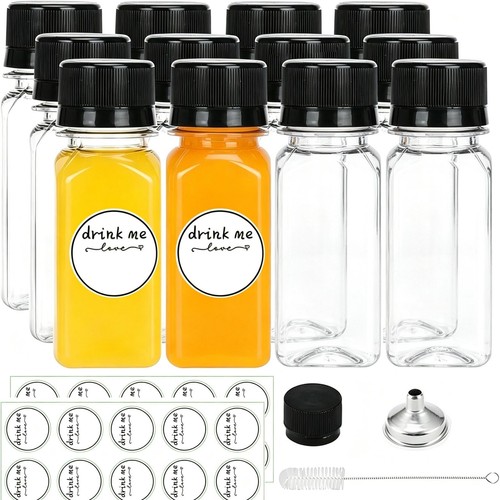 Pcs 2oz plastic juice - 12,